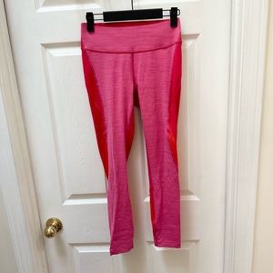 Outdoor Voices Pink and Red Leggings